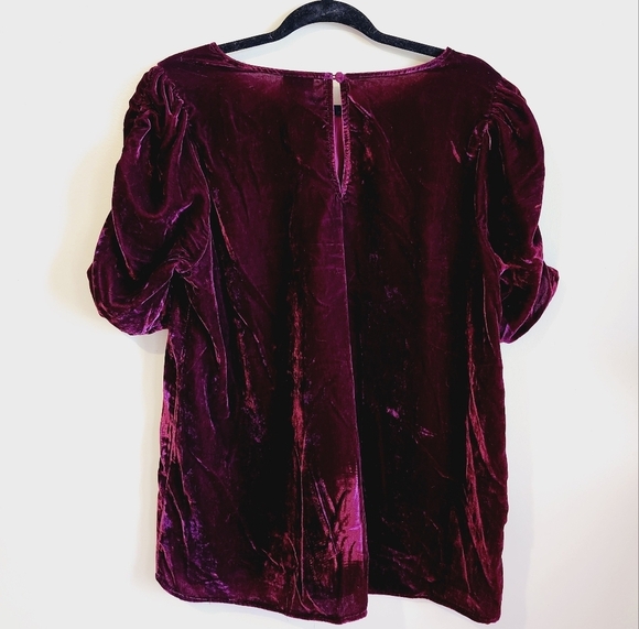 Torrid Red Velvet Blouse Top - Picture 2 of 5